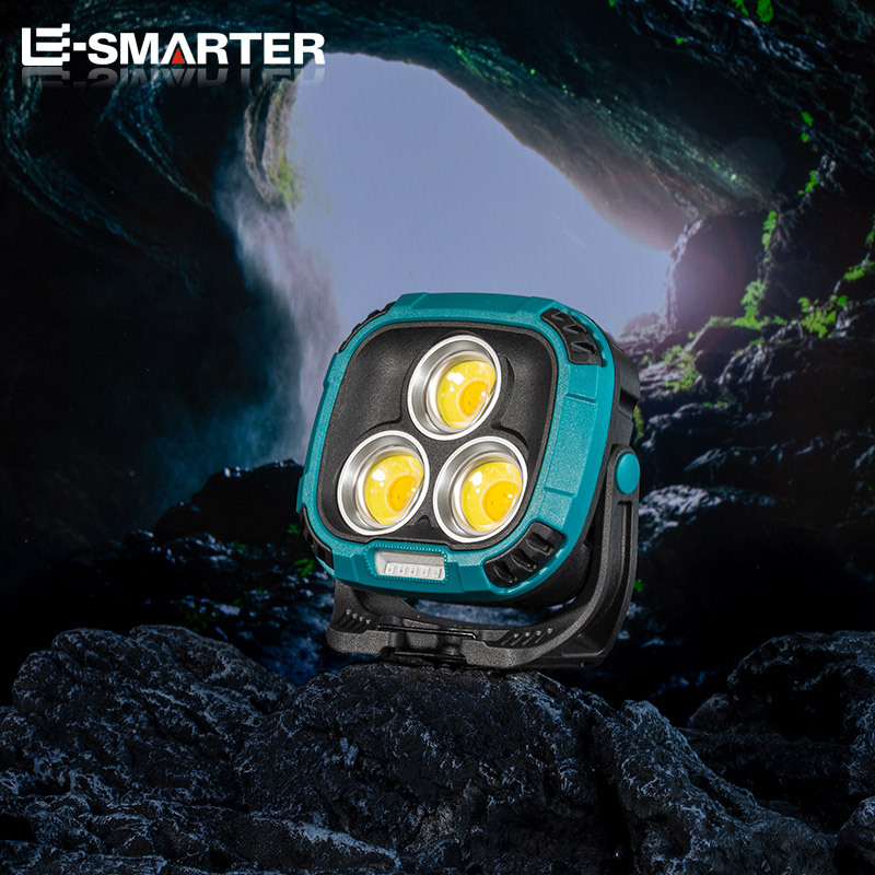 Transfronterizo nuevo COB multifunción portátil recargable Luz de inundación luz de trabajo luz nocturna de emergencia Luz Portátil