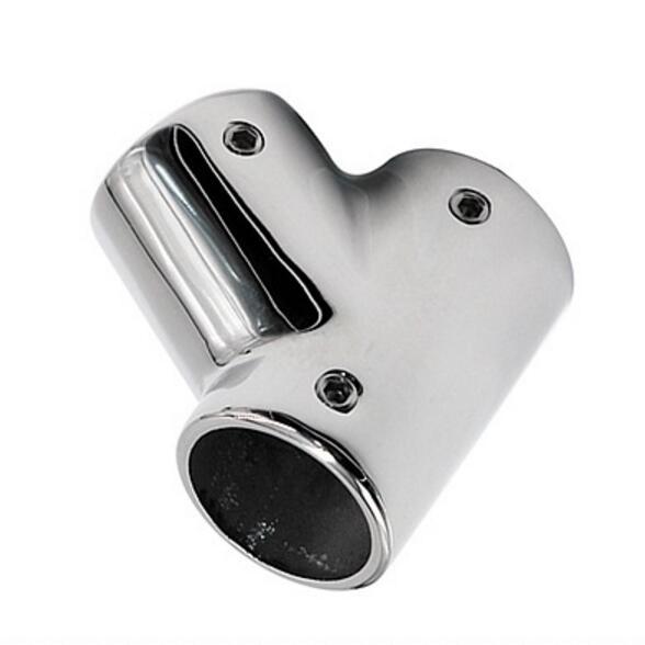 1件 船用五金栏杆不锈钢 左三通 60°25MM