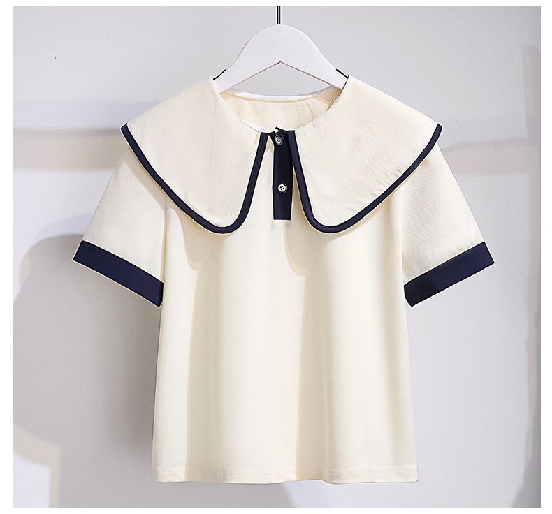 Girls' College Style Two-piece Set For Summer Leisure Outfits_voghion.com