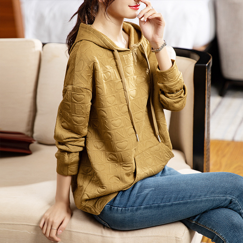 leisure time Hooded Sweater coat 2022 Autumn and winter new pattern Easy Large Western style By age Internal lap Exorcism jacket