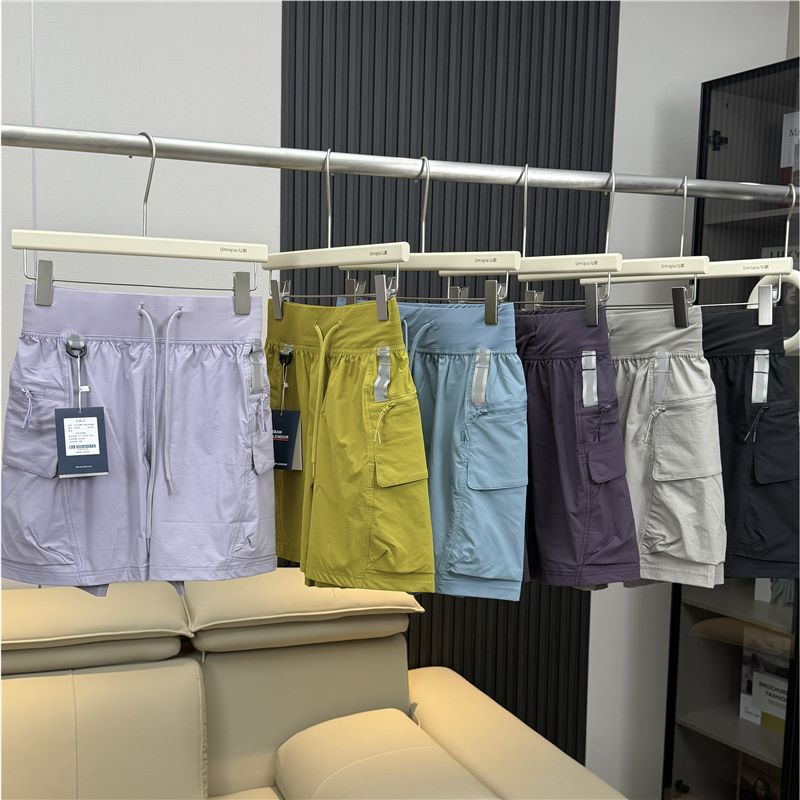 Vaporwave Reflective Strips! Men's and Women's Outdoor Mountaineering Camping Style Hiking Loose Drawstring High Waist Workwear Sports Shorts