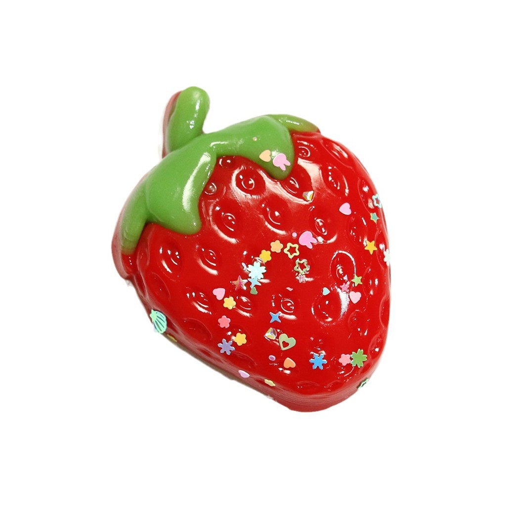Popular transfronterizo pequeño libro rojo con goteo de goma ultra suave fresa pellizco Le descompresión rebote lento juguetes para niños regalos al por mayor