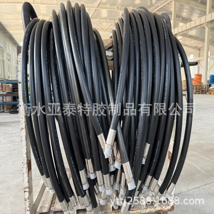 EN1762钢丝编织加气站可打孔液压石油气天然气LPG/CNG橡胶管