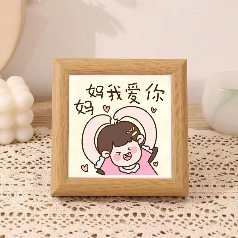 Women's Day Gift for Mother, Mom, I Love You, Photo Frame Ornament, Creative Photo Frame, Picture Frame Decoration, Desktop Ornament