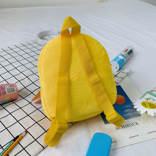 Trendy baby casual plush bag 1-4 years old coin purse lightweight cartoon backpack casual backpack