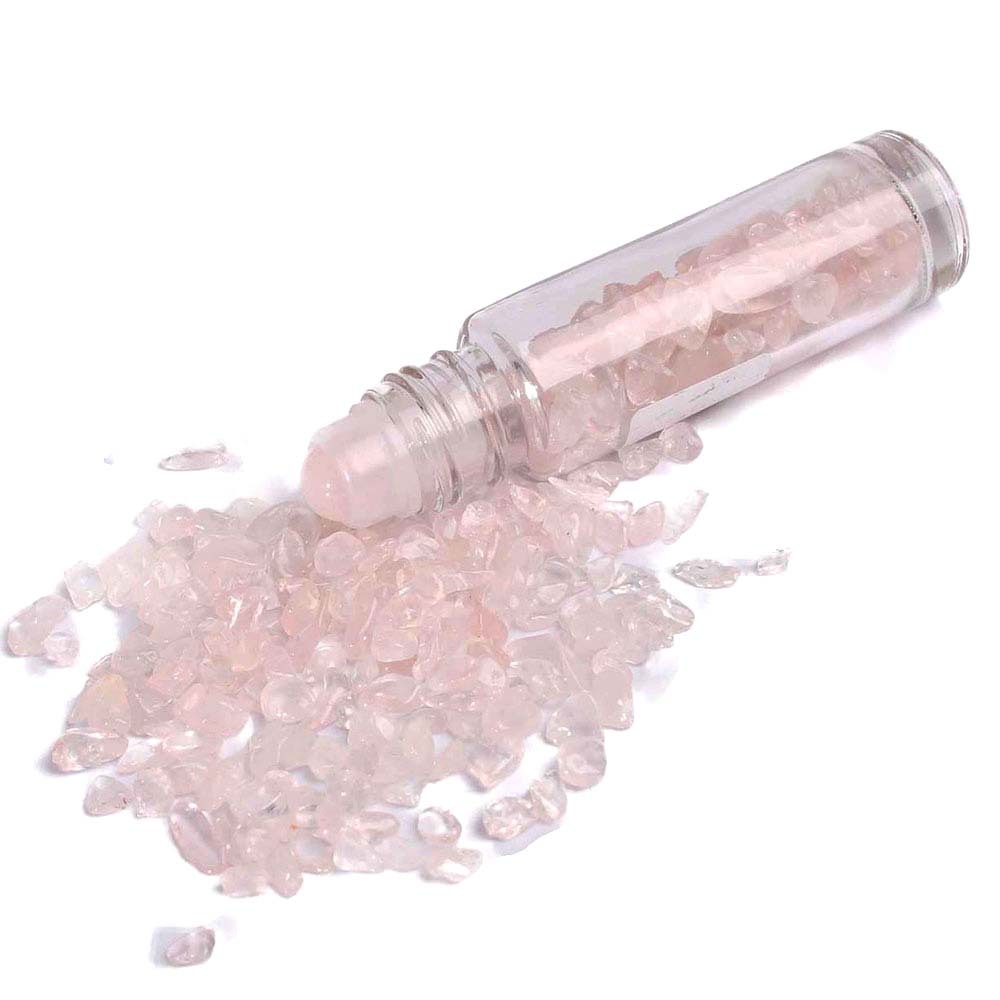 10ml; 빛 핑크 크리스탈; 유리 대나무 커버