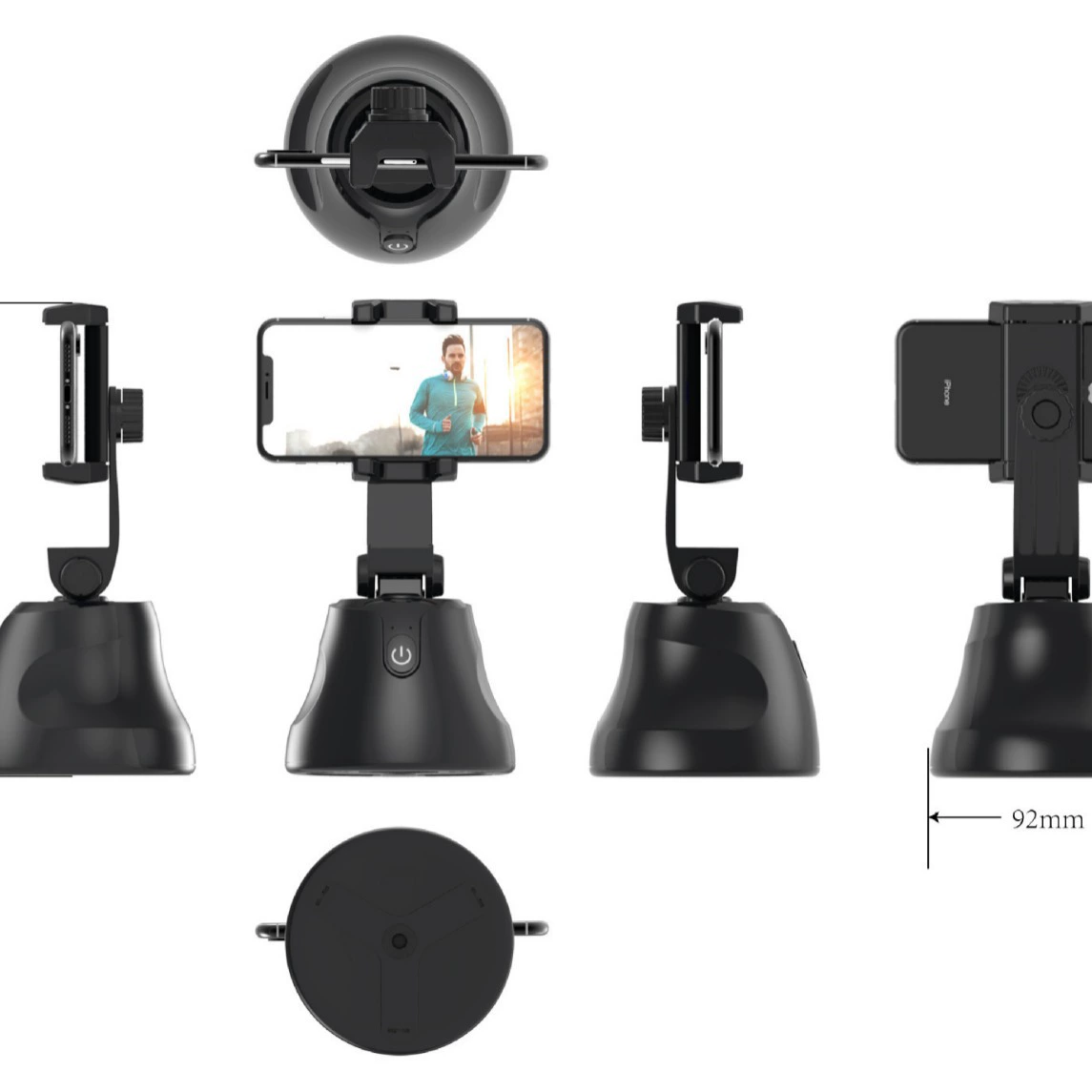 360 интеллектуальное последующее панорамирование-наклон Распознавание лиц объект камера слежения камера живое устройство слежения