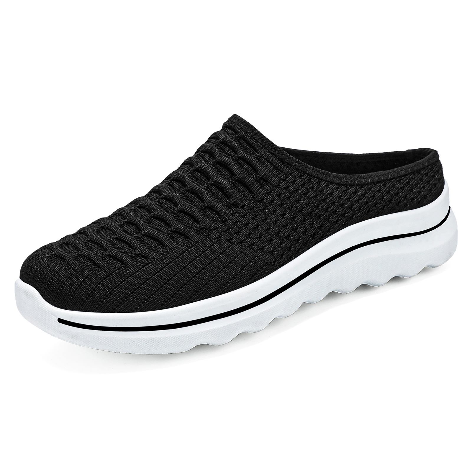 Pantuflas, ropa exterior de mujer, nuevo estilo de verano, zapatos casuales cómodos de un solo pedal, zapatos de mujer transfronterizos, suela blanda, pies no cansados, medio arrastrados