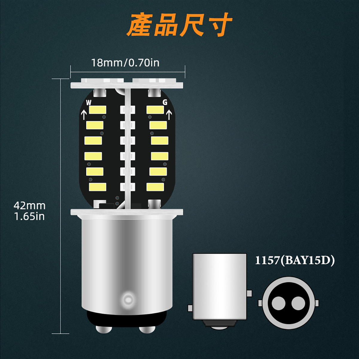 Factory Direct Sales Jdm Modified Motorcycle Cross-Top 64-Light Rotating Light Effect Brake Warning Light Driving Light