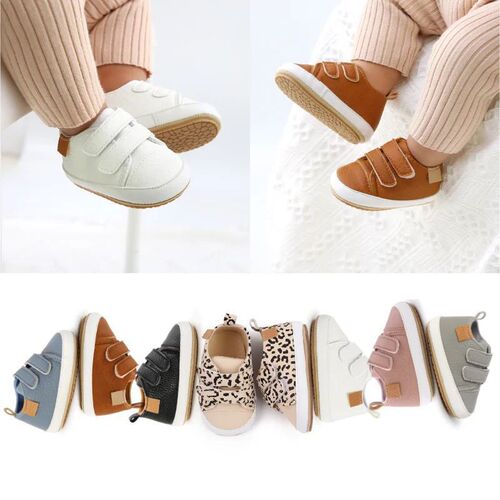 Newborn Baby Shoes Leather Casual Non-slip Toddler Infant Ki