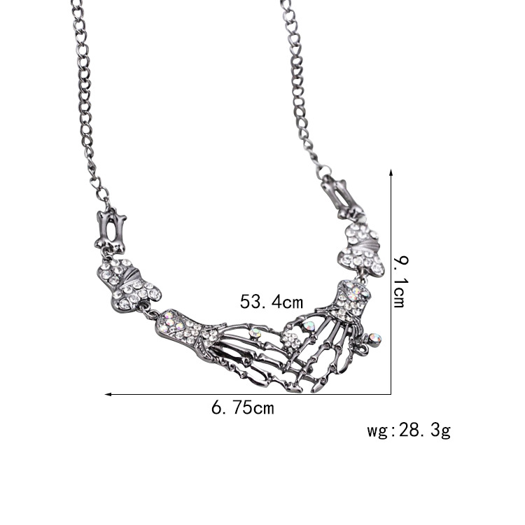 骷髅手掌项链
