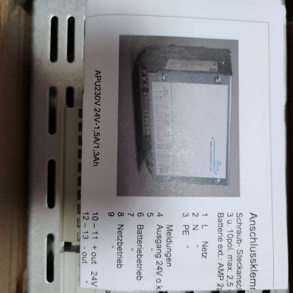 德国 RINCK Electronic 电源 APU230V.24V-1,/1,3Ah