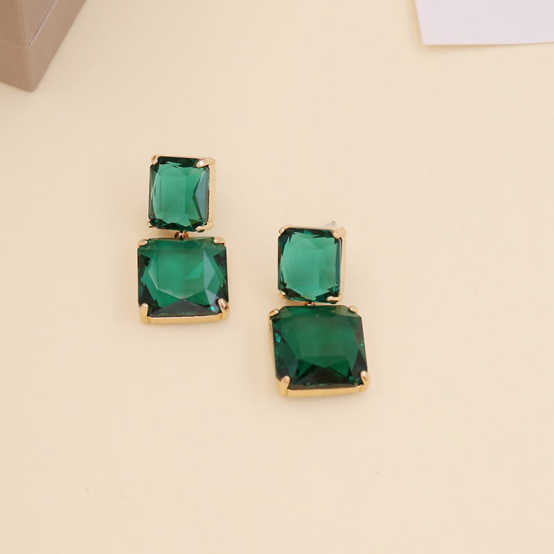 Lady Geometric No Inlaid Earrings Ear Studs display picture 4