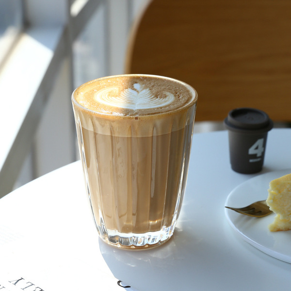 Glass coffee creative tea cup for home use