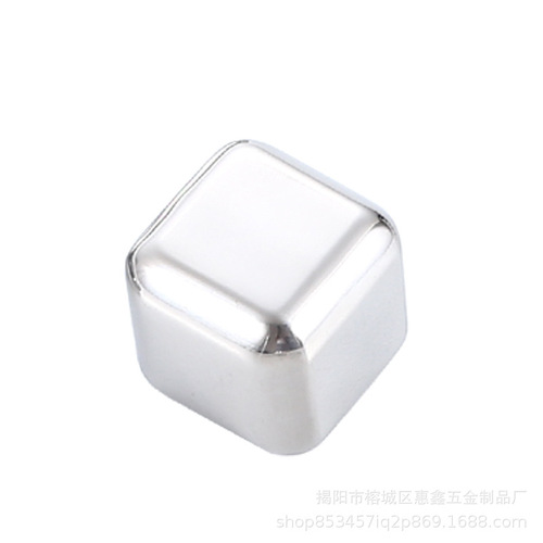 Cross-border 304 stainless steel ice cubes, tartar stones, quick-frozen metal ice particles, red wine whiskey barware, ice cube box set