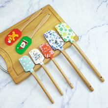 厂家直供硅胶刮刀木柄牛油刮刀厨房烘焙搅拌刀奶油抹刀烘焙工具