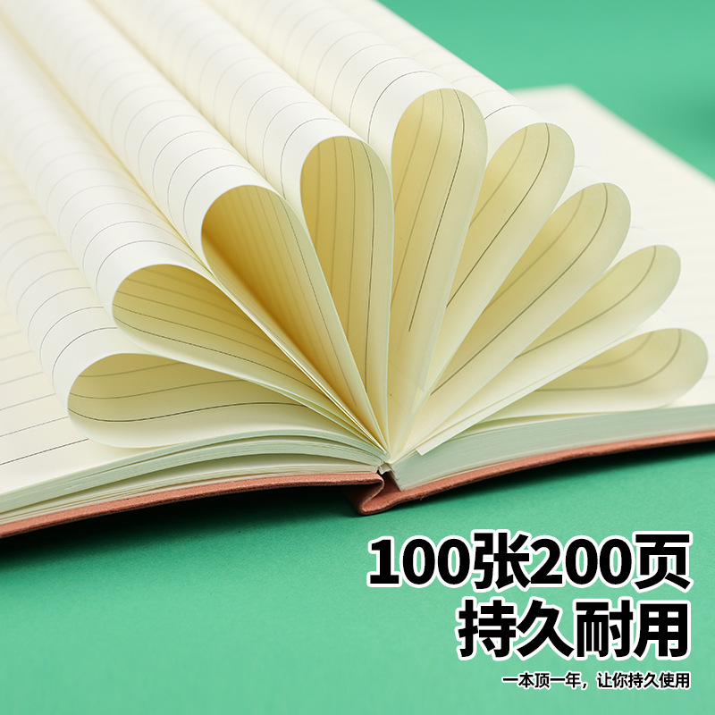 Cuaderno de cuero suave de cabra puede personalizar logotipo a5 libro grueso de alto valor de cara cuaderno de mano cuaderno de notas papelería al por mayor