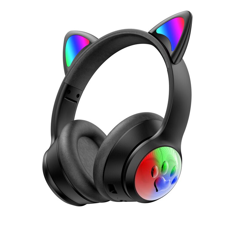 Head-Mounted Cat Ears Bluetooth Headset Luminous Cat Ears Cute Cat Claw Wireless Cartoon Bluetooth Game Headset Head-Mounted Cat Ears Bluetooth Headset Luminous Cat Ears Cute Cat Claw Wireless Cartoon Bluetooth Game Headset