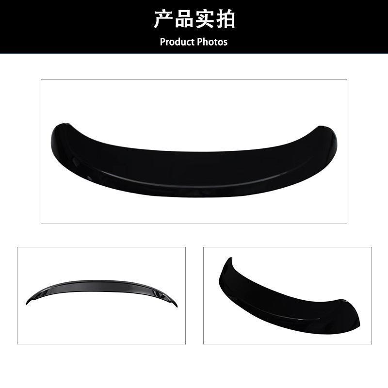 Suitable for 08-13 Volkswagen Golf 6 Rear Wing Mk 6 Modified Original Car Top Wing Bright Black Fixed Wind Wing Without Drilling