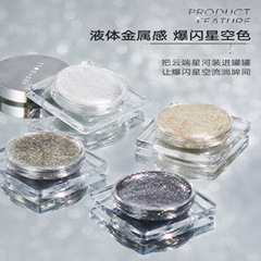 Judydoll Orange Star Sky Jar Gel Eyeshadow Palette Solid Liquid Flash Cowboy Polarized Black Shattered Feeling