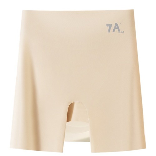 7A antibacterial high-waist tummy control panty with invisible ice silk butt-lifting shaping yoga pants that don't roll up, three-in-one base layer safety pants