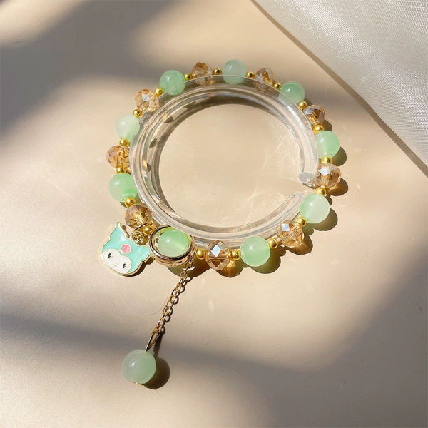 Blue Kulomi Ice-Transparent Green Bracelet #SZ260