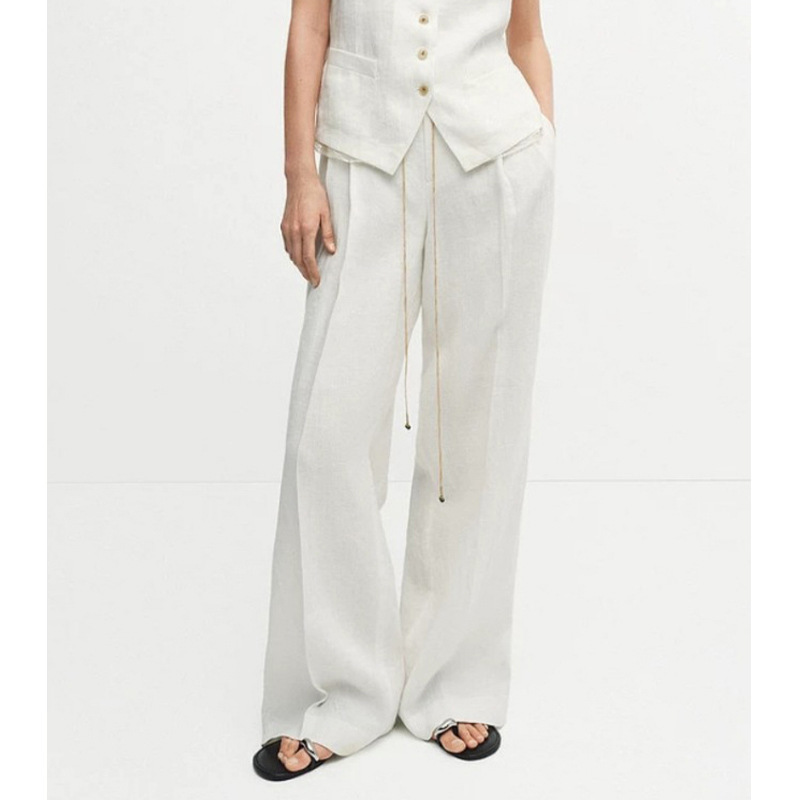 【En Order】Hot-Selling Linen Wide-Leg Pants for Women, Summer Thin Breathable High-Waisted Comfortable Casual Straight Pants 【En Order】Hot-Selling Linen Wide-Leg Pants for Women, Summer Thin Breathable High-Waisted Comfortable Casual Straight Pants