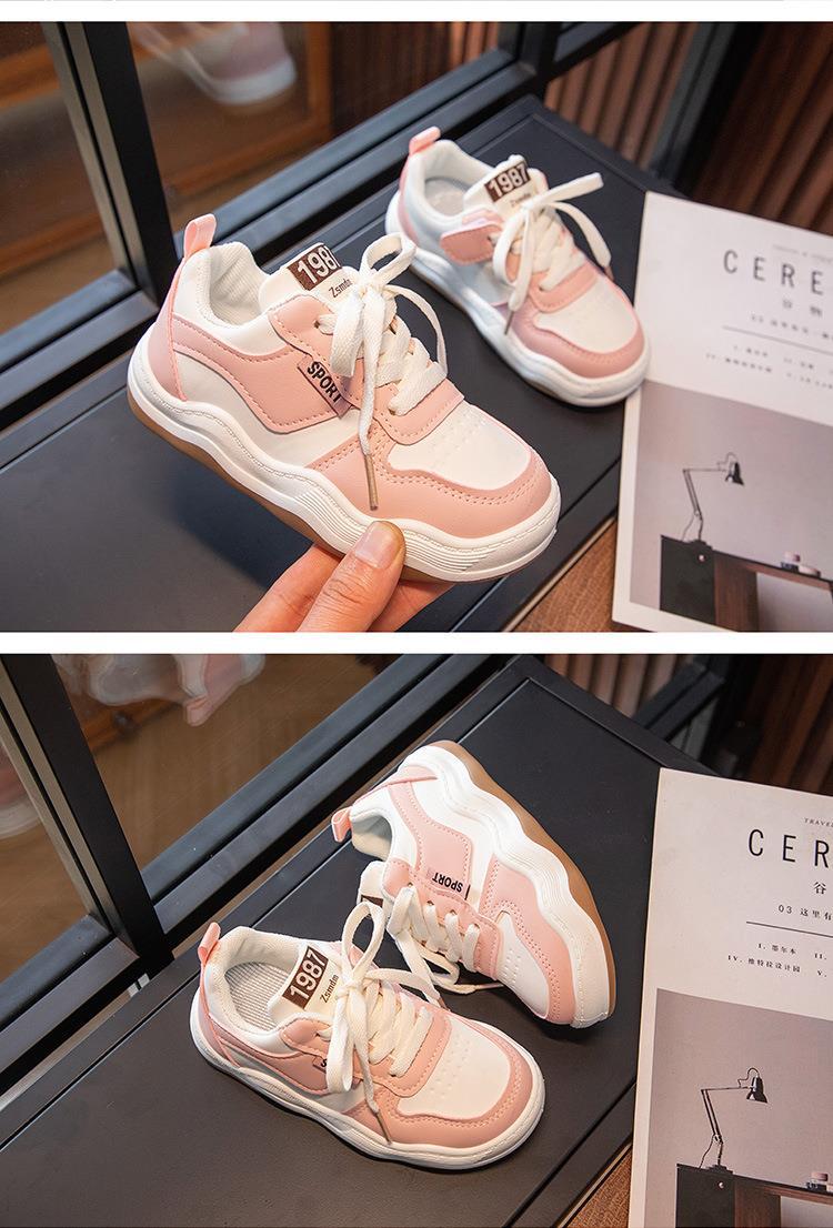 Children's Sports Shoes 2023 New Spring and Autumn Boys' Board Shoes Girls' Breathable Casual Shoes Middle and Big_voghion.com