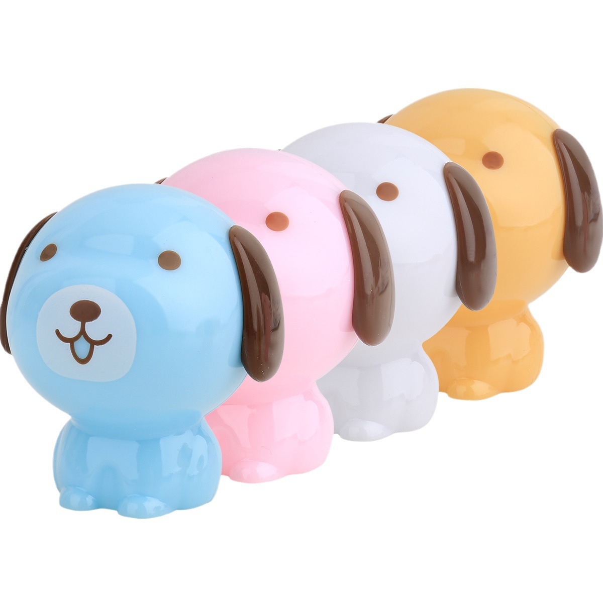 Deli 0550 Cooley perro lápiz sacapuntas lindo mini rollo pequeño tamaño estudiante sacapuntas