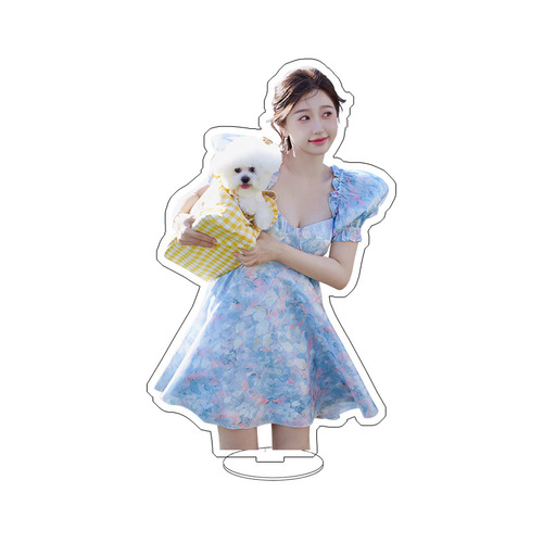 Yushuxin 15cm Tall Figure Acrylic Double-Sided Sandwich Desk Ornament, Changlanju Periphery Fan Gift Wholesale