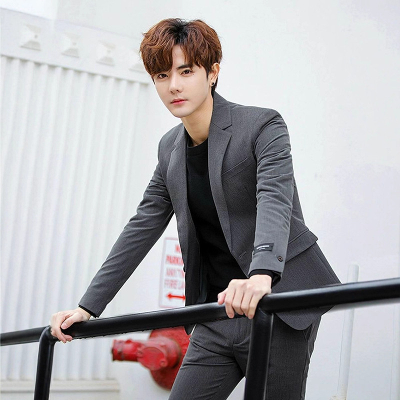 Casual Suit Men's Suit Slim-fit Professional Dress Fashionable Wedding Korean-style Top High-end Men's Suit Jacket