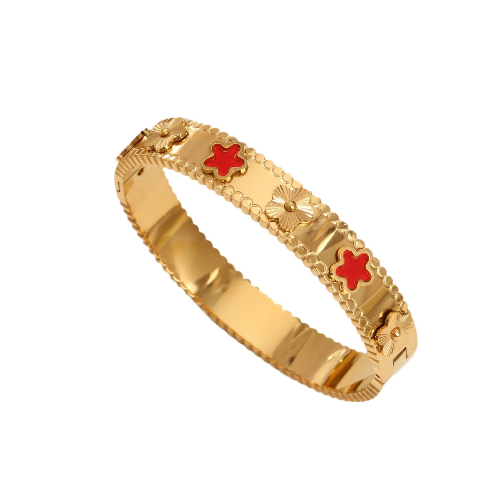 Schmuck & Zubehör einfache titanium stahl eingelegt mit bunte mutter von perle gold wasserdicht farbe retention mode vielseitig damen armband_voghion.com