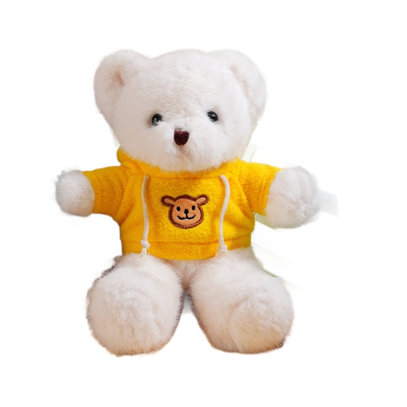 Oso de doble párpado, oso, suéter, muñeca, peluche, peluche, visón, franela, máquina de garras, logotipo personalizado, oso de peluche