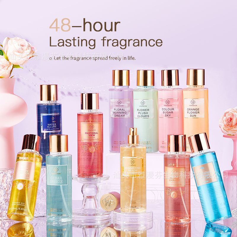外贸中东鎏金流沙身体喷雾250ml跨境香水持久留香男女perfume批发|undefined