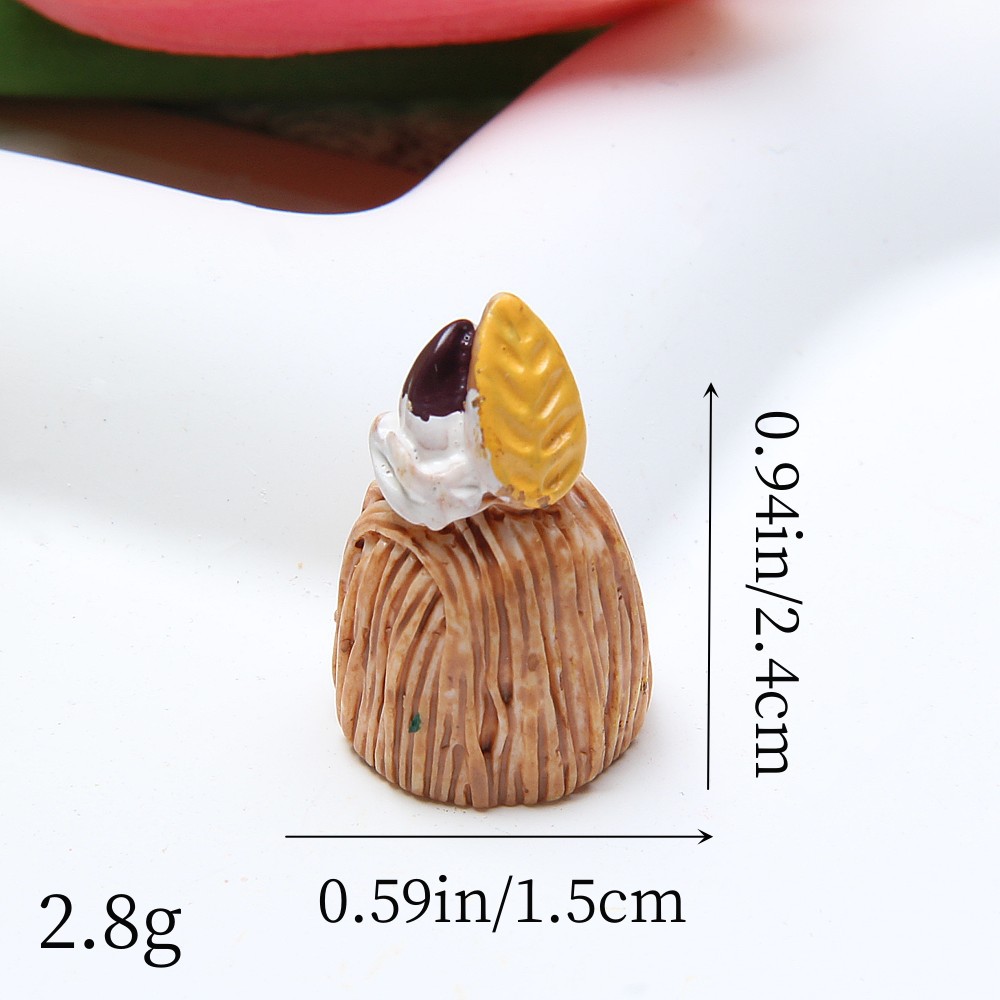 Pastel de juego de comida simulación palomitas de maíz postre bricolaje crema accesorios de goma decoración de la casa zapatos hebilla briy al por mayor