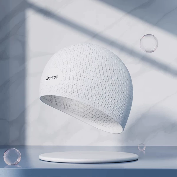 Drop-shaped, white