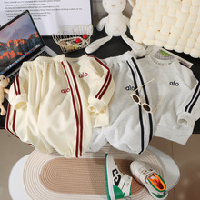 儿童秋款休闲风百搭卫衣卫裤套装亲子装两件套新款舒适潮流