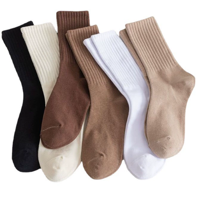 Tide, Japanese colored demi-season sports socks, mid-length