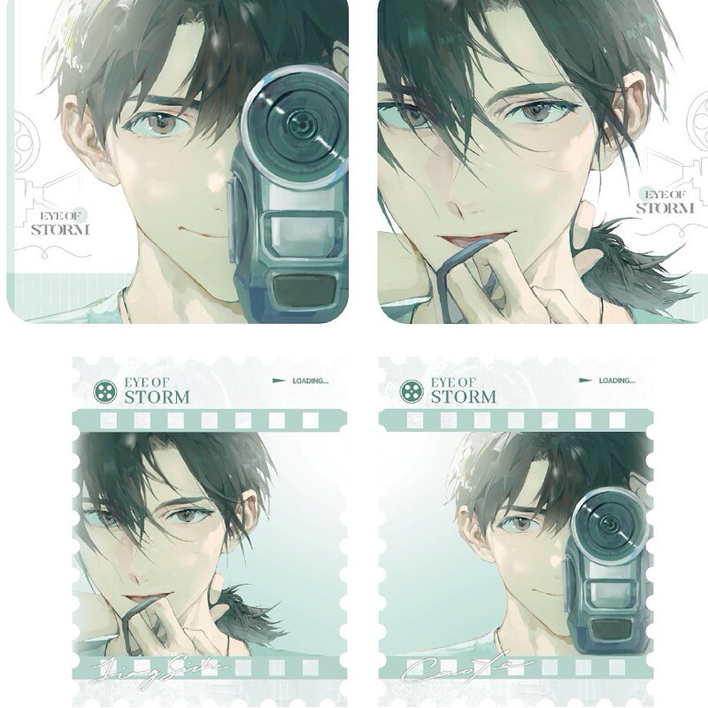 Authentic Typhoon Eye Phase 2 Xiaoman Series Peripheral Badges: Uninvited Guest, Sensory Overload, Love Tonight