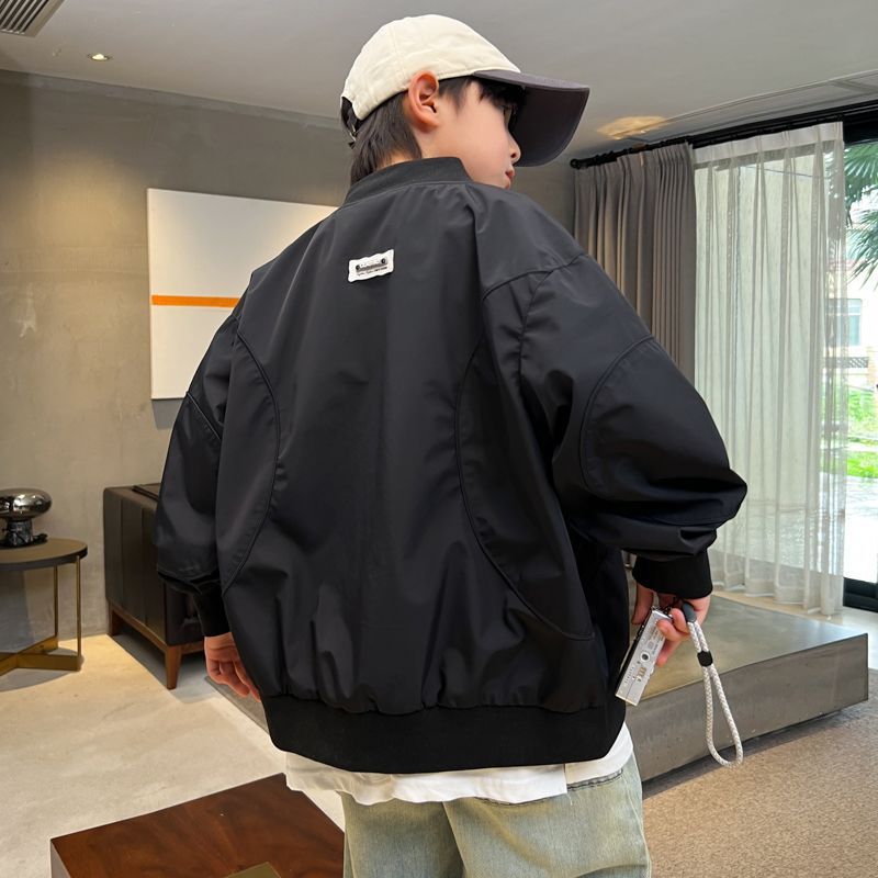 男童外套春秋款2025新款儿童春装棒球服大童春季夹克帅气上衣潮|undefined