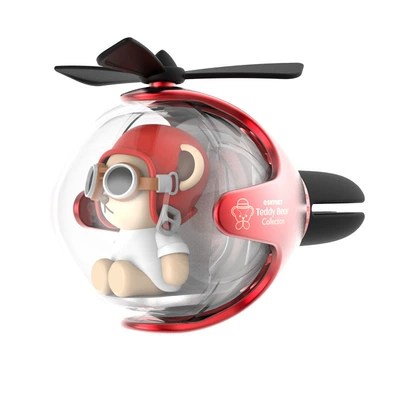 Car Air Freshener, Car Air: Car Perfume Aromatherapy - teddy-redcomes-with-2-scented-aroma-pads-flying-ball-car-air-freshenerofficially-licensed-odor-eliminator-fragrance-enhancer