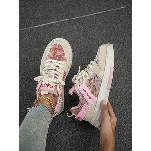 K 39369 Vintage oil painting casual shoes ���L�͹��ͮ���Ь