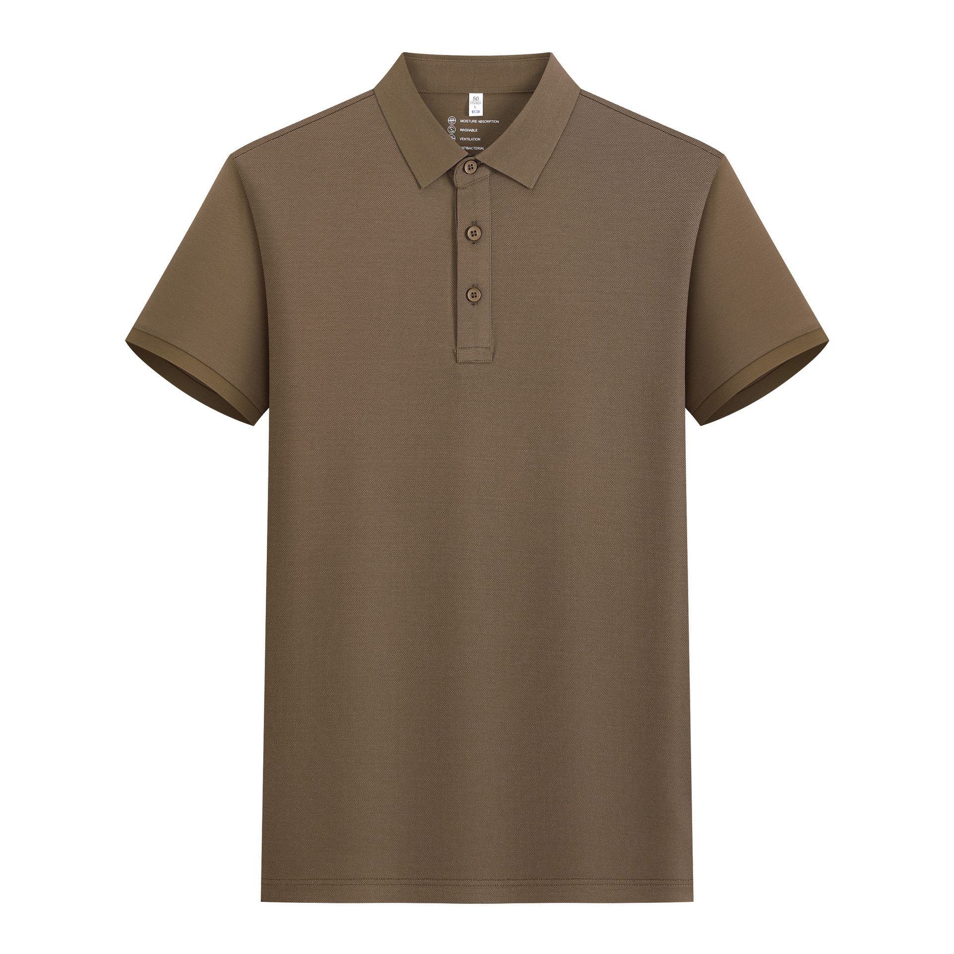 Luz de lujo 80 7A antibacterianos tres hilos de algodón de seda largo transfronterizo hombre polo de manga corta ropa de trabajo personalizada