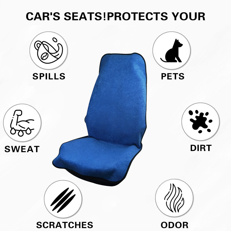 Cross-border e-commerce universal car seat cover towel, foreign trade waterproof and non-slip sports seat cushion, universal sweat-absorbing seat pad