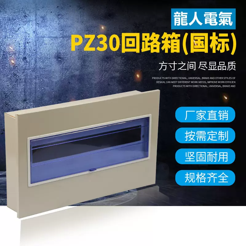 跨境PZ30强电箱 回路家居开关照明箱配电箱空开箱国标PZ30回路箱