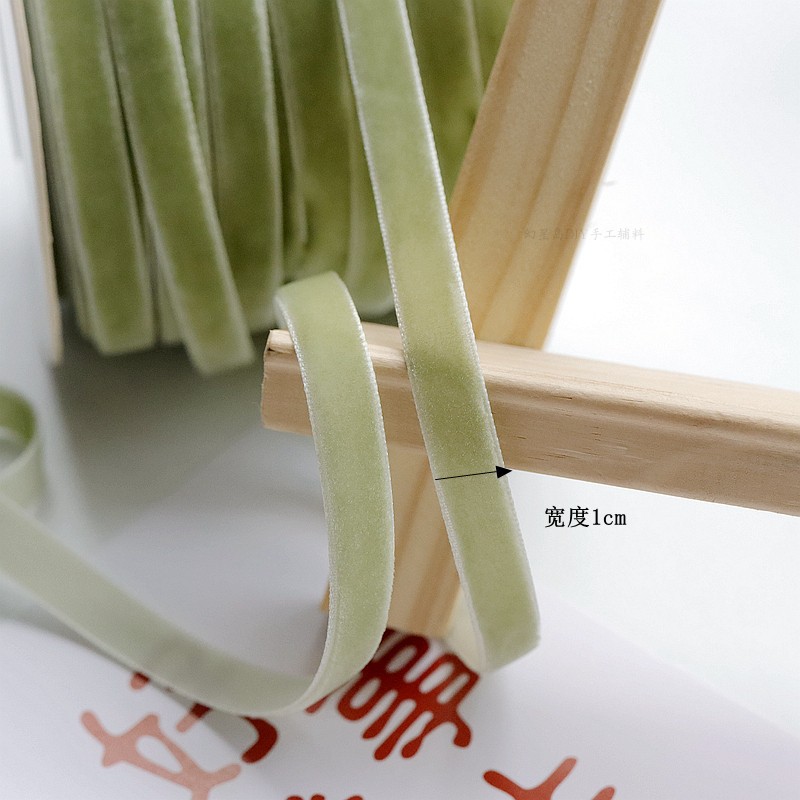 1cm/0,6 cm cinta de terciopelo de color cinta de cisne cinta de bricolaje material hecho a mano cinta cinta cinta decorativa