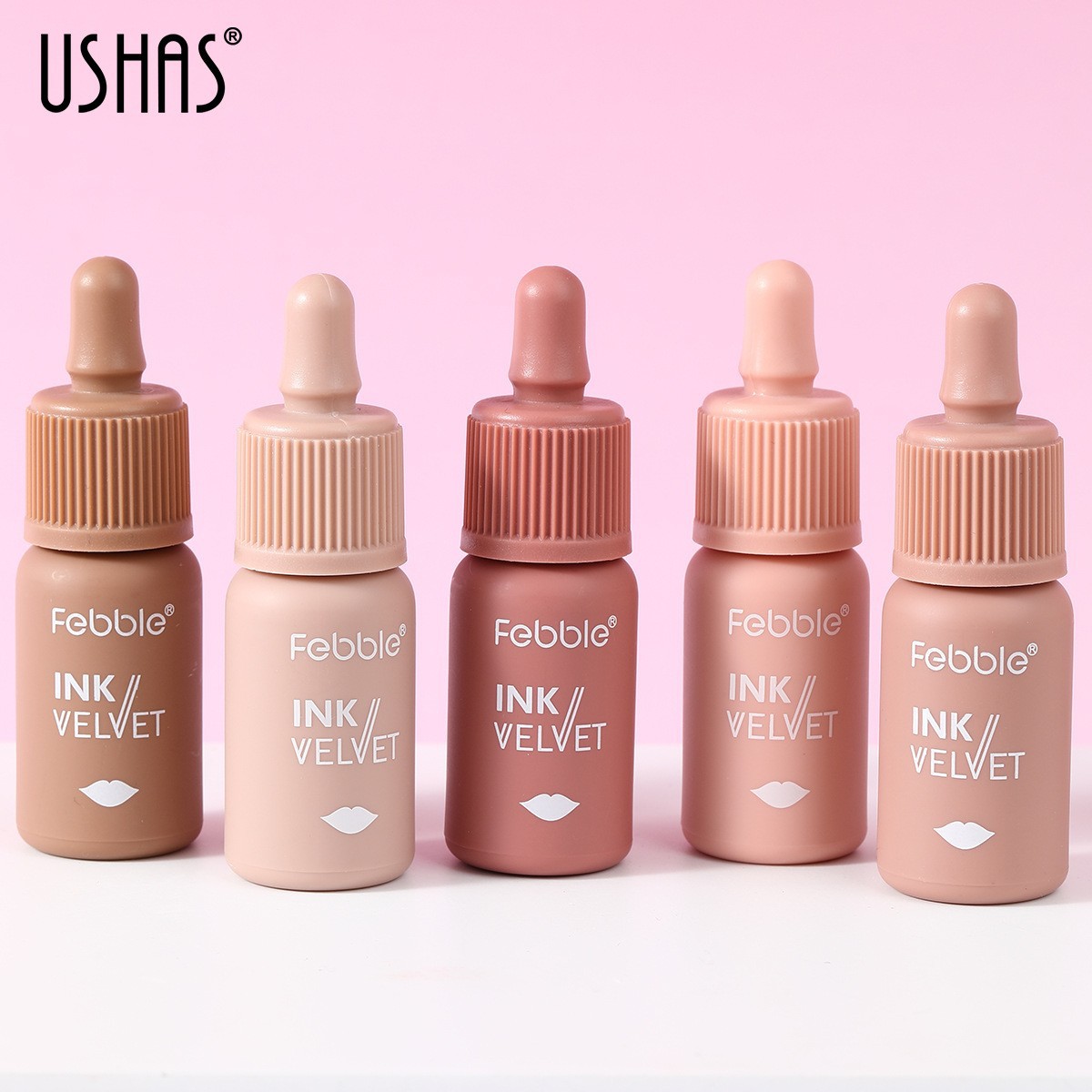 USHAS transfronterizo mate líquido lipstick lipstick no pegajoso taza impermeable Amazon esmalte labial Europa y América