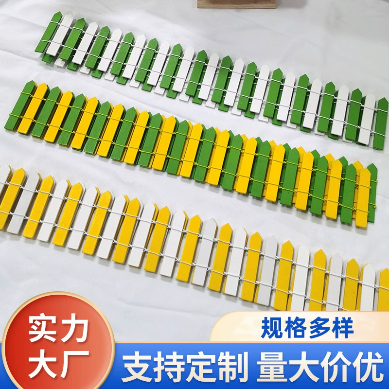 90x7 см Мини Садоводство Декоративный Забор Микро Пейзаж Горшечное Растение Крытый Небольшой Забор Многоцветный Мини Небольшой Забор