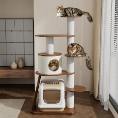 猫の巣の猫の棚の一体型の家庭用の小さいタイプは敷地を占有しません。