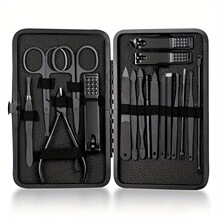 M 28931 Black 18 Piece Nail Clipper Set ��ɫָ�׼���װ
